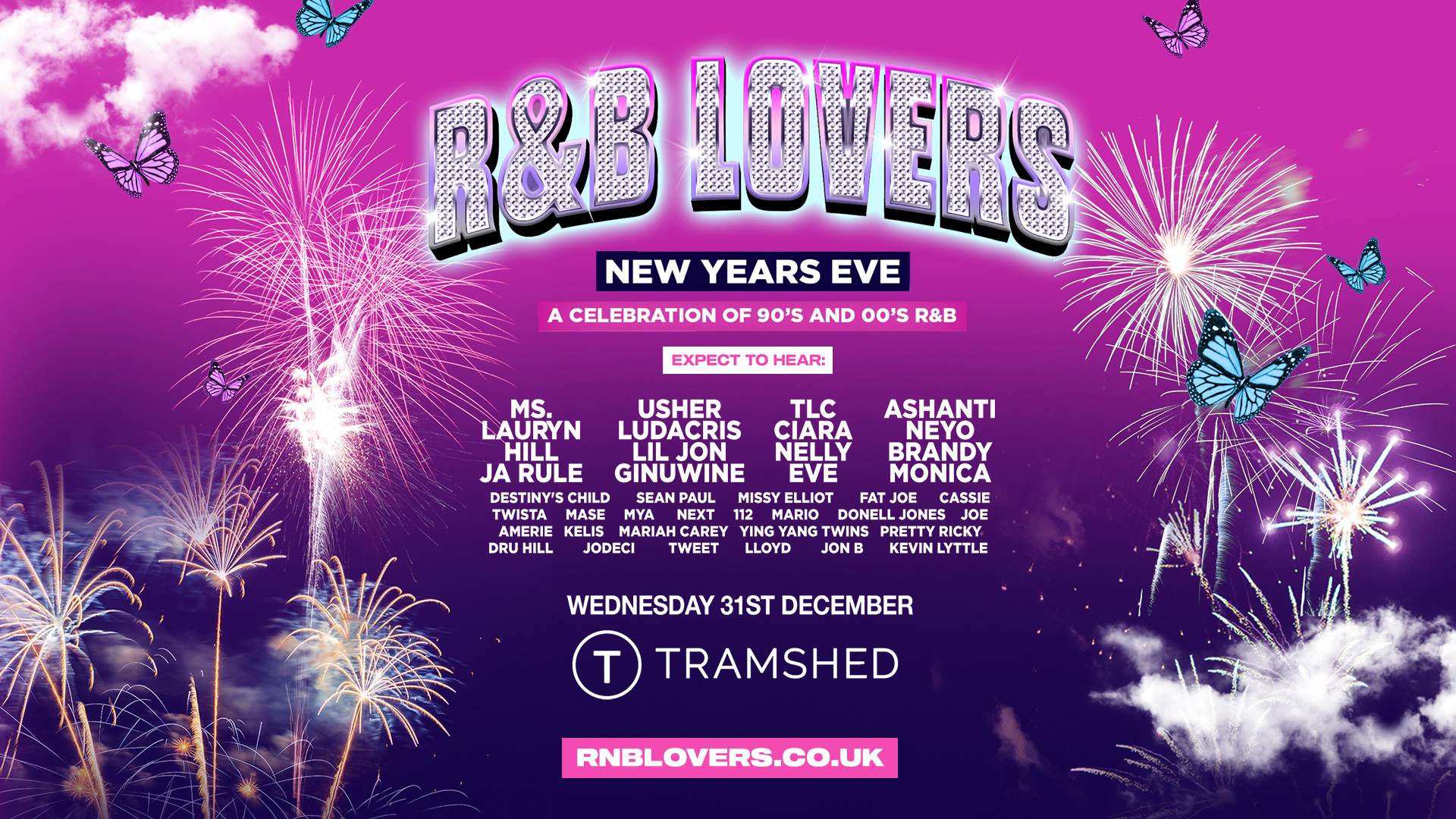 R&B Lovers New Years Eve Special – Tramshed Cardiff [TICKETS SELLING FAST!]