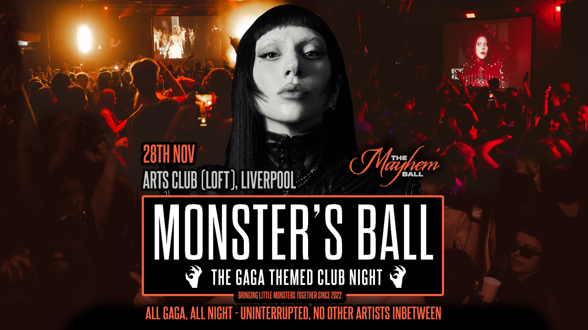 Monster’s Ball: MAYHEM BALL – The Lady Gaga Club Night
