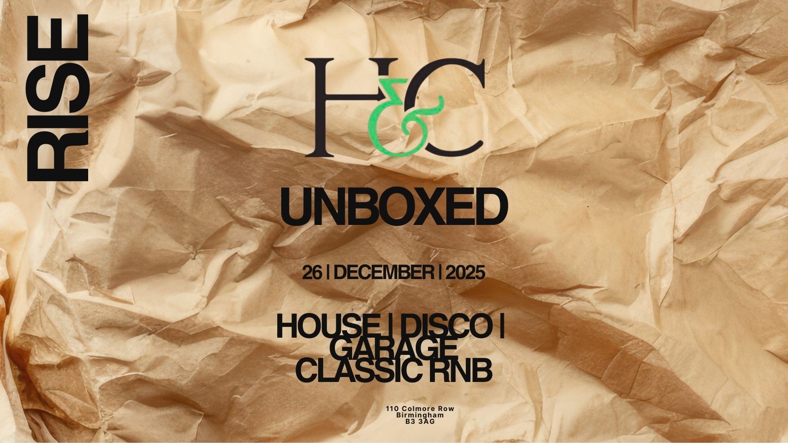 BOXING DAY UNBOXED [FRIDAY 26TH DEC] – Boxing day Birmingham