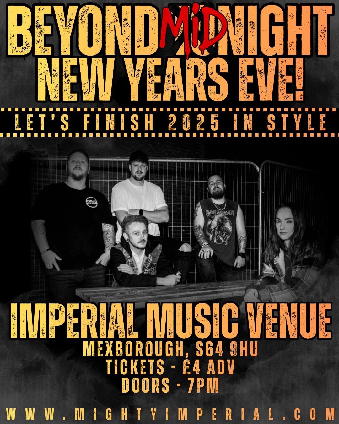 NYE WITH BEYOND TONIGHT