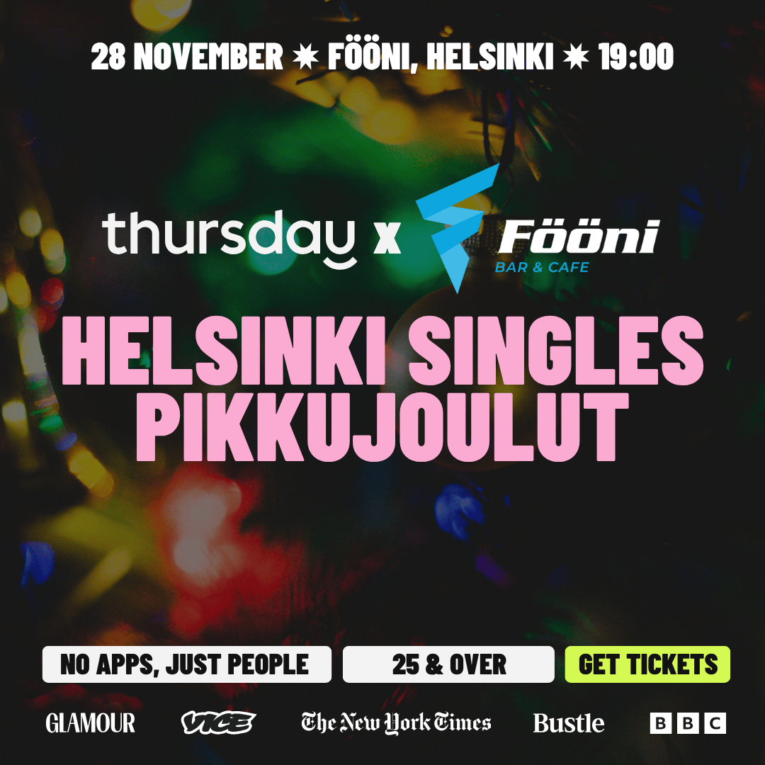 Friday | Singles Pikkujoulut Christmas Party | Fööni (25+) | Helsinki