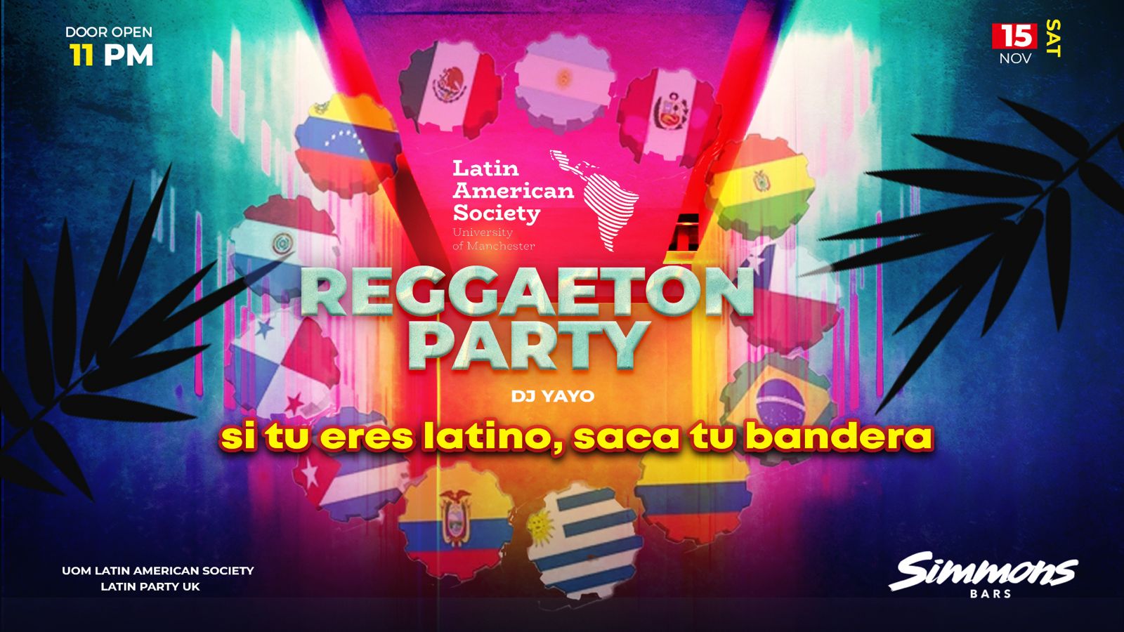 REGGAETON PARTY – si tu eres latino, saca tu bandera | MANCHESTER