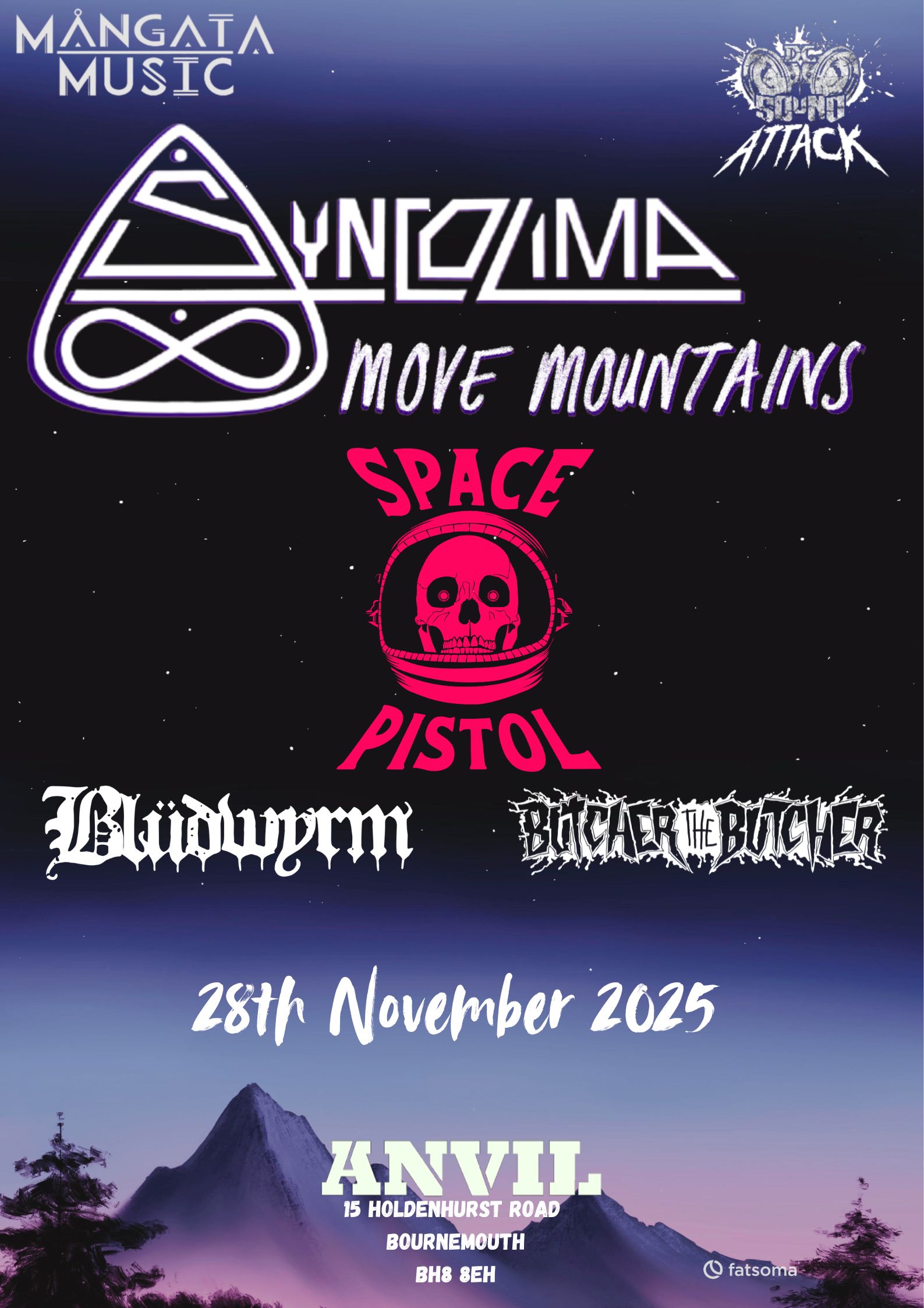 Syncolima / Space Pistol / Blüdwyrm / Butcher The Butcher