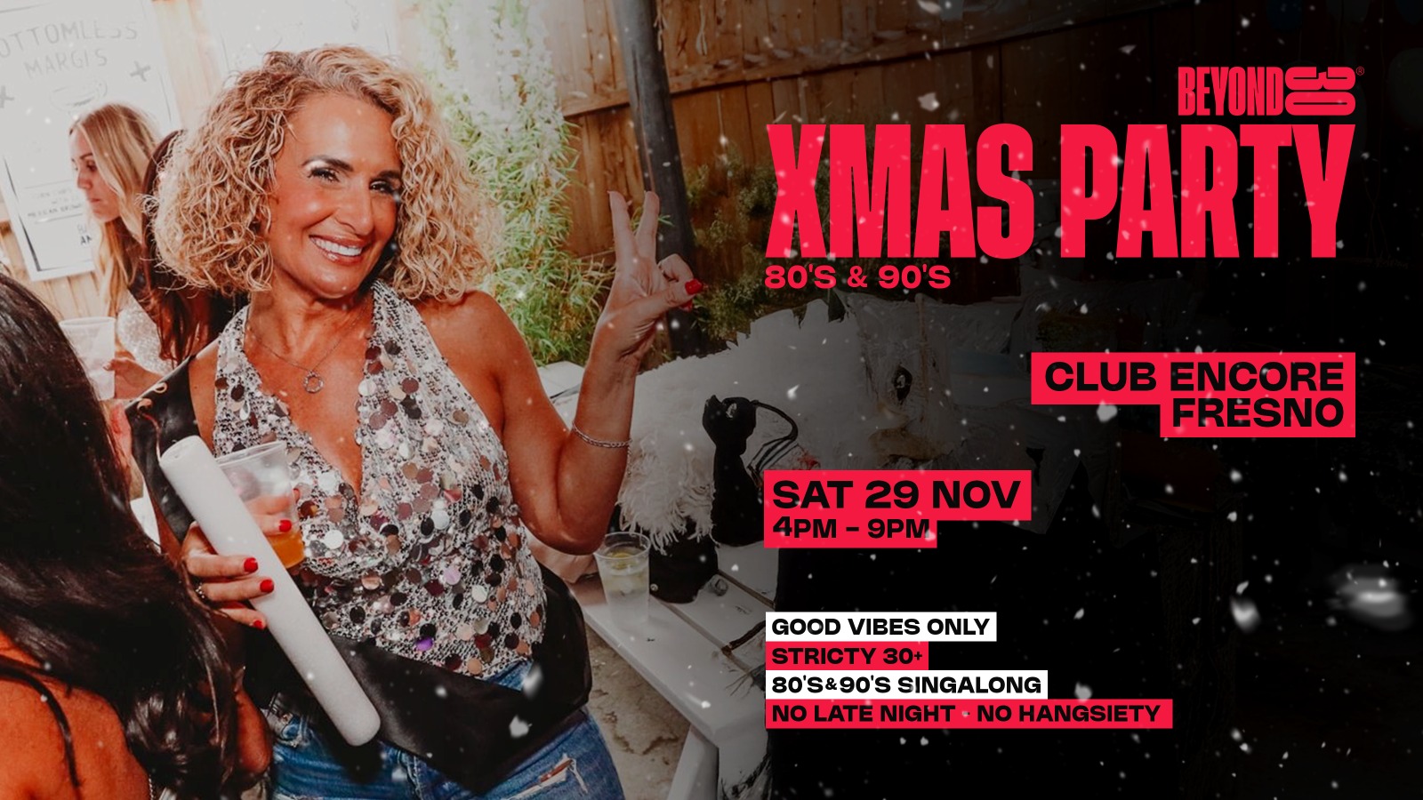 Over 30s Daytime Festive Party – FRESNO 🎅🏻