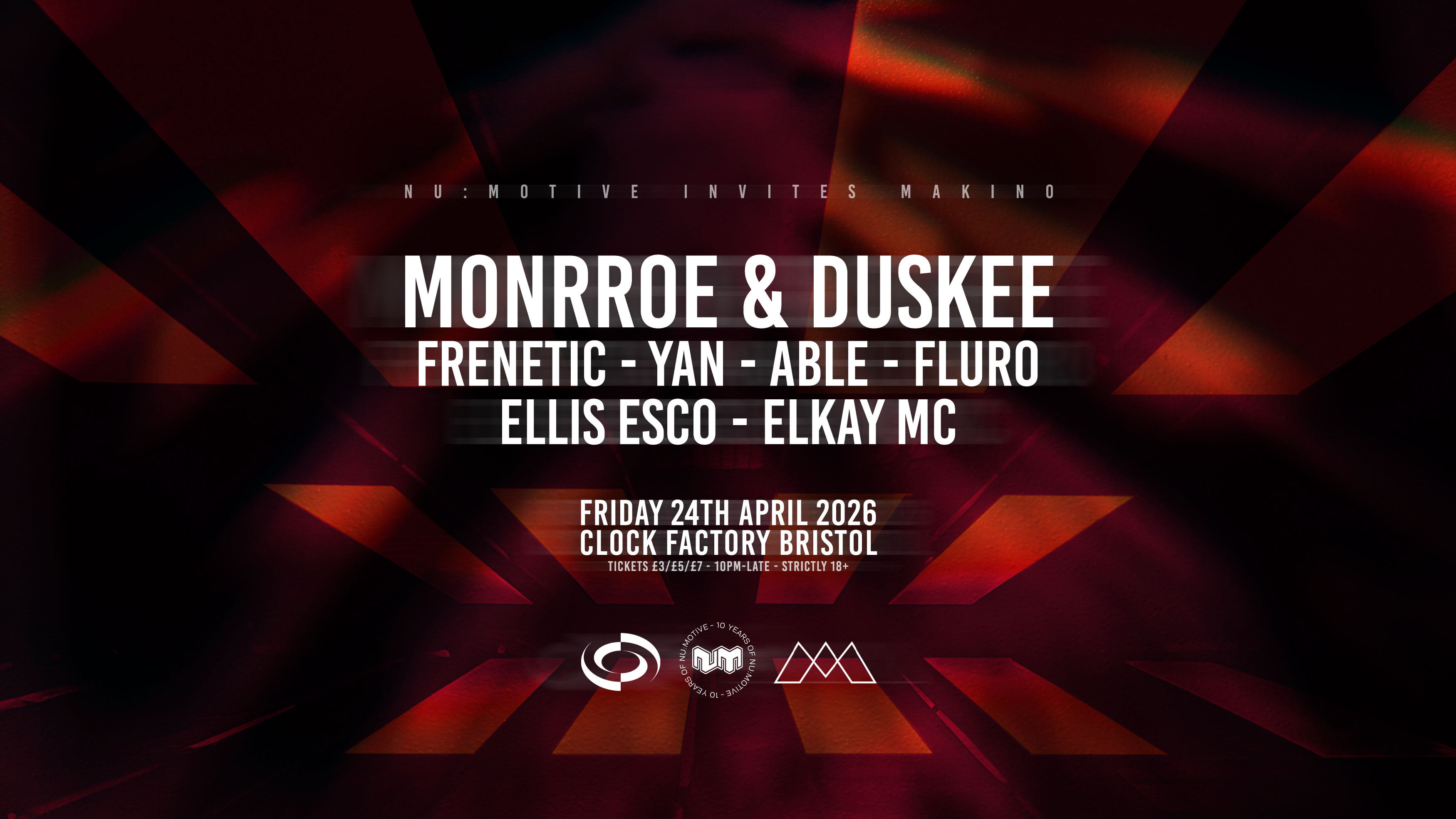 Nu:Motive Invites Makino: Monrroe & Duskee + More