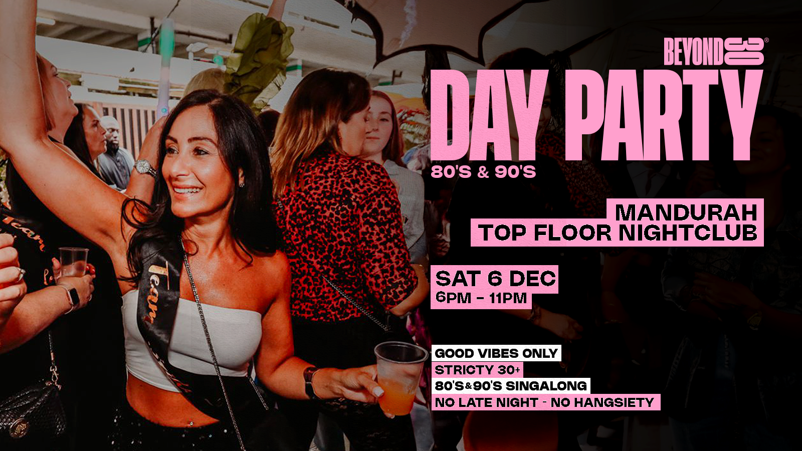 80s & 90s Over 30s Daytime Clubbing – MANDURAH🕺🏽