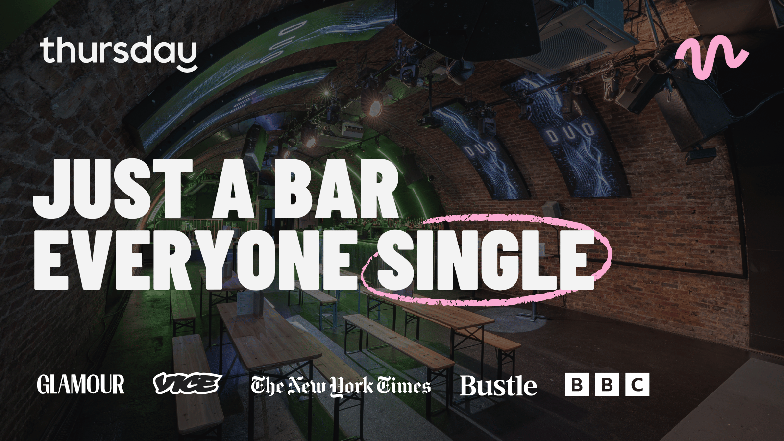 Thursday | DUO (BRAND NEW VENUE!) | Clapham