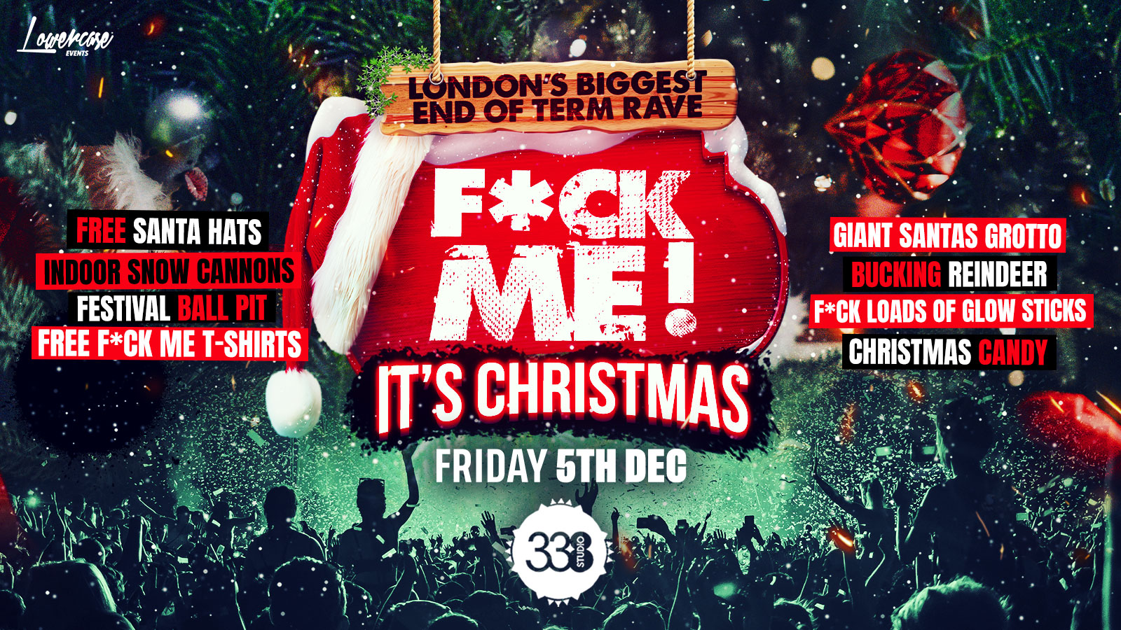 F*CK ME IT’S CHRISTMAS @ STUDIO 338! – 95% SOLD OUT!⚠️
