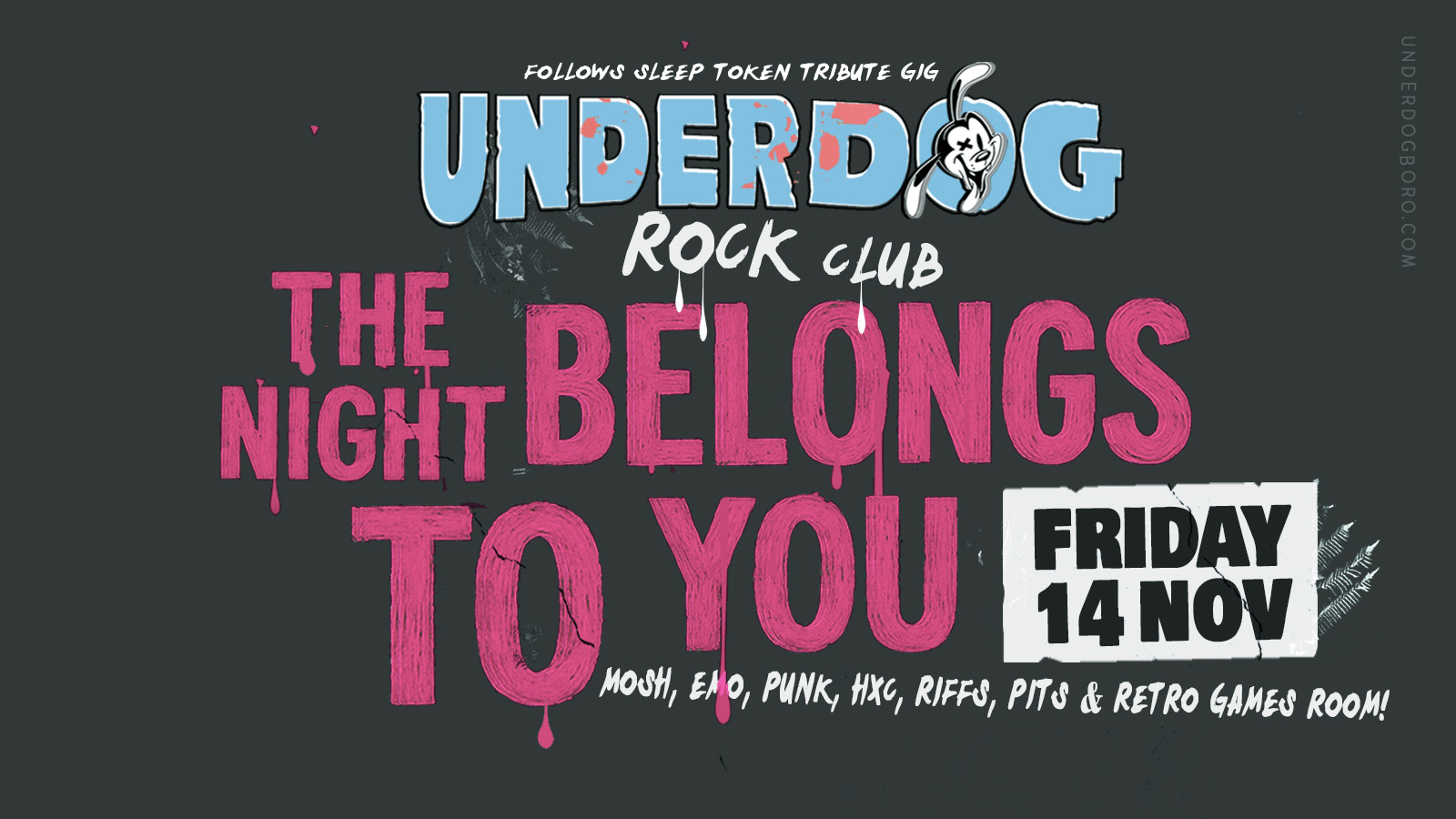 Underdog Rock Club 🤘 The Night Belongs to You!