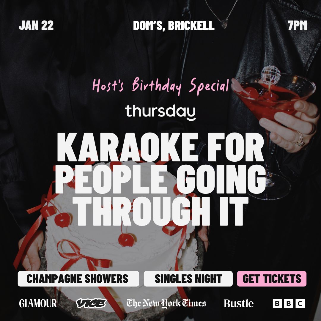Thursday | Singles Night @ Dom’s 🎂 Host’s Birthday Special | Brickell Miami