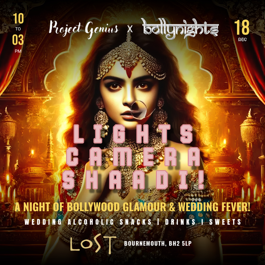 🎬 Lights, Camera, Shaadi! — A Night of Bollywood Glamour & Wedding Fever 💍