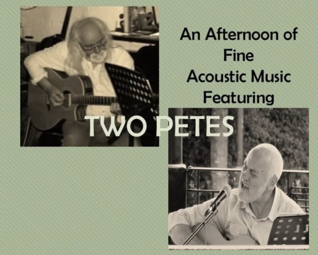 FREE ENTRY – TWO PETE’S