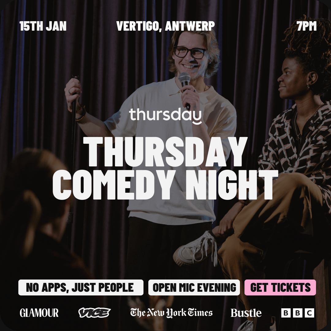 Thursday | Singles Comedic Open Mic Night at Vertigo | Antwerp