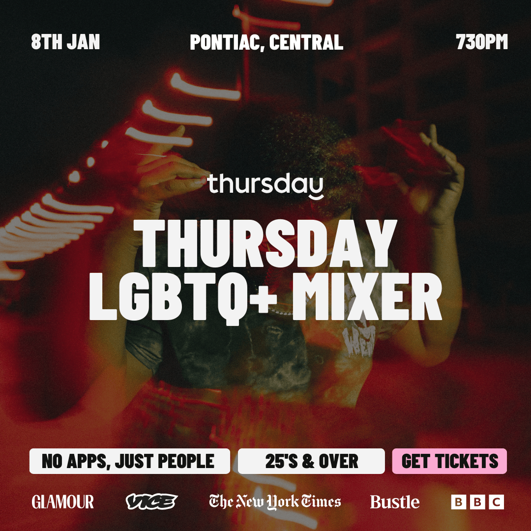 🌈Thursday | LGBTQ+ Singles Matchmaking | Pontiac, HK | Jan 14th