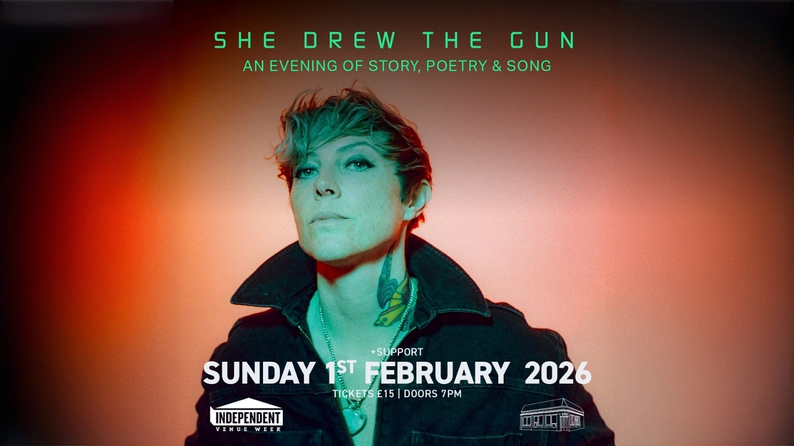 She Drew The Gun – An Evening of Story, Poetry & Song | Sunday 1st February 2026 | Sunbird Records, Darwen