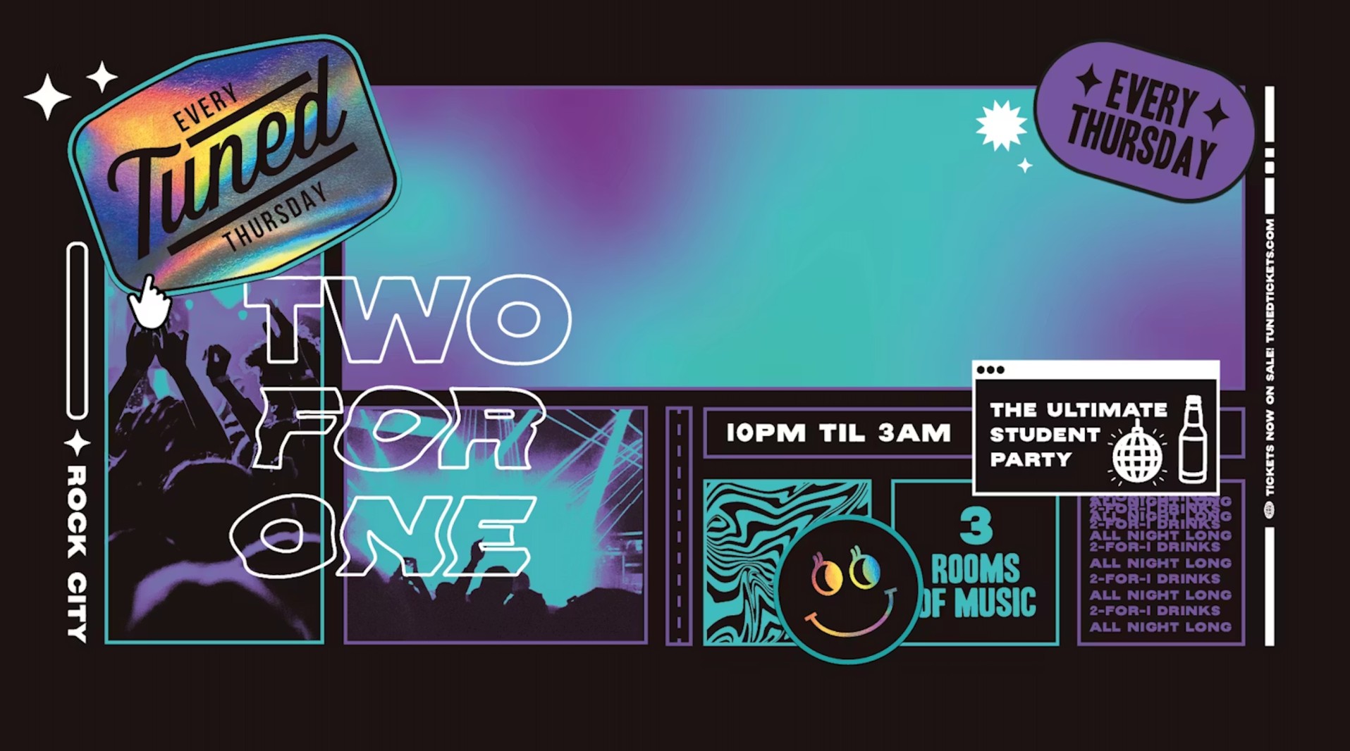 Tuned –  (ADVANCE TICKETS SOLD OUT – PAY ON THE DOOR AVAILABLE FROM 10PM) End Of Term Party (LTOT) – Nottingham’s Biggest Student Night – 2-4-1 Drinks All Night Long – (inc Silent Disco In Beta Room) 11/12/25