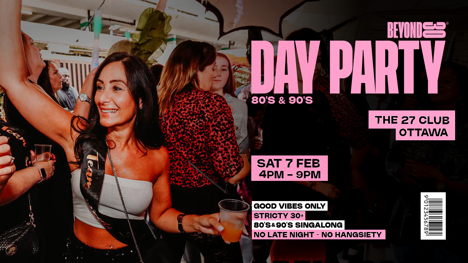 80s & 90s Over 30s Daytime Clubbing – OTTAWA🕺🏽(SOLD OUT)