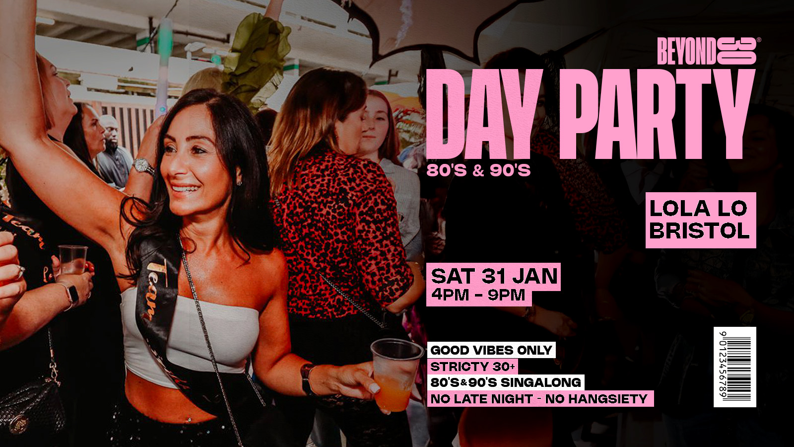 80s & 90s Over 30s Daytime Clubbing – BRISTOL🕺🏽