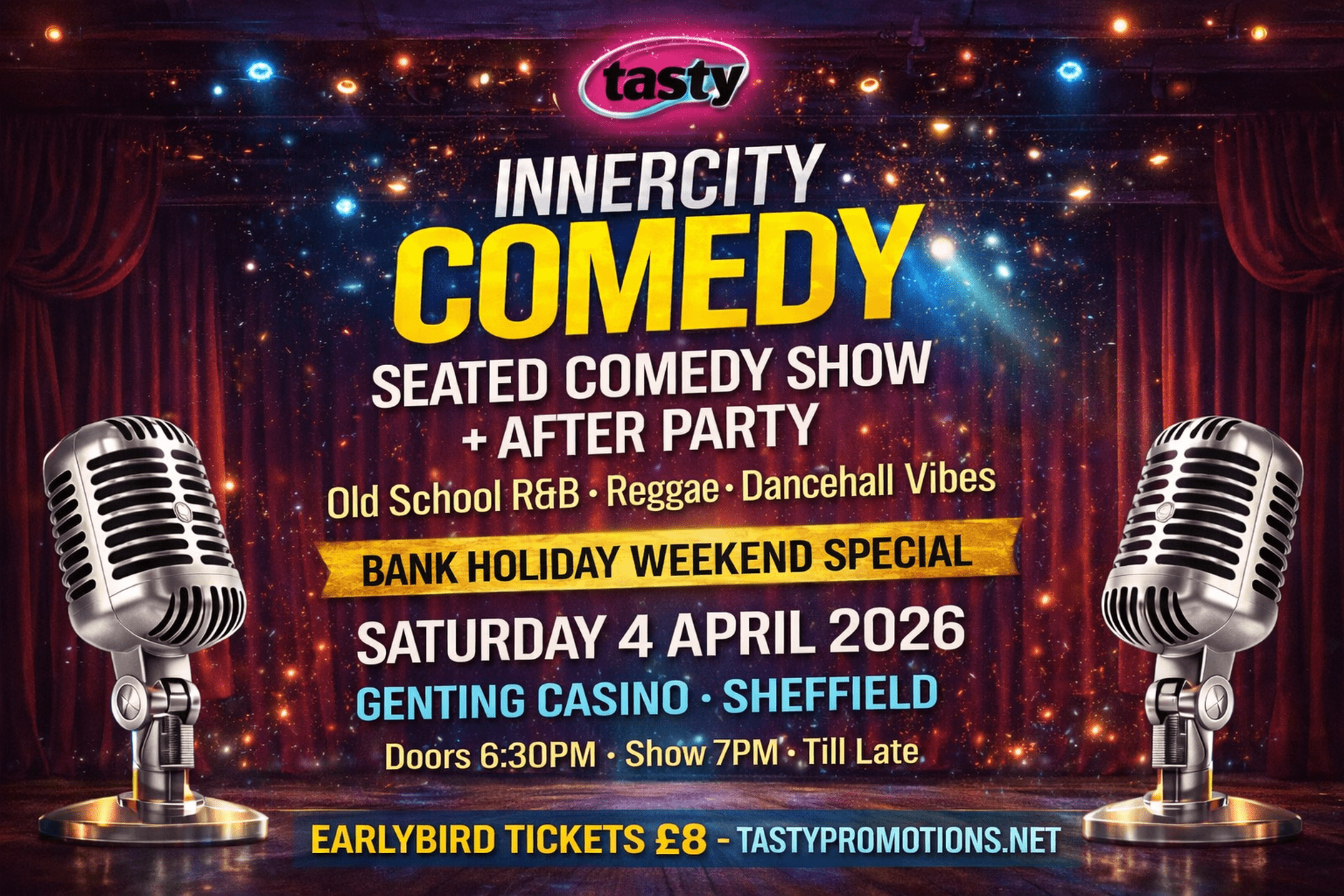 InnerCityComedy – Comedy + R&B/Reggae Night