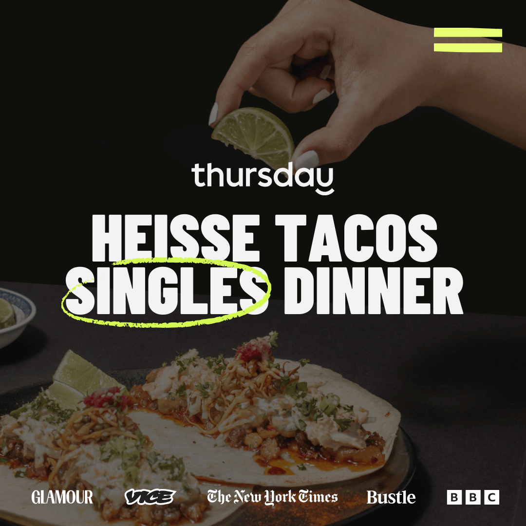 CANCELLED Mittwoch | Feurige Tacos Singles-Dinner (24-34) | Frankfurt
