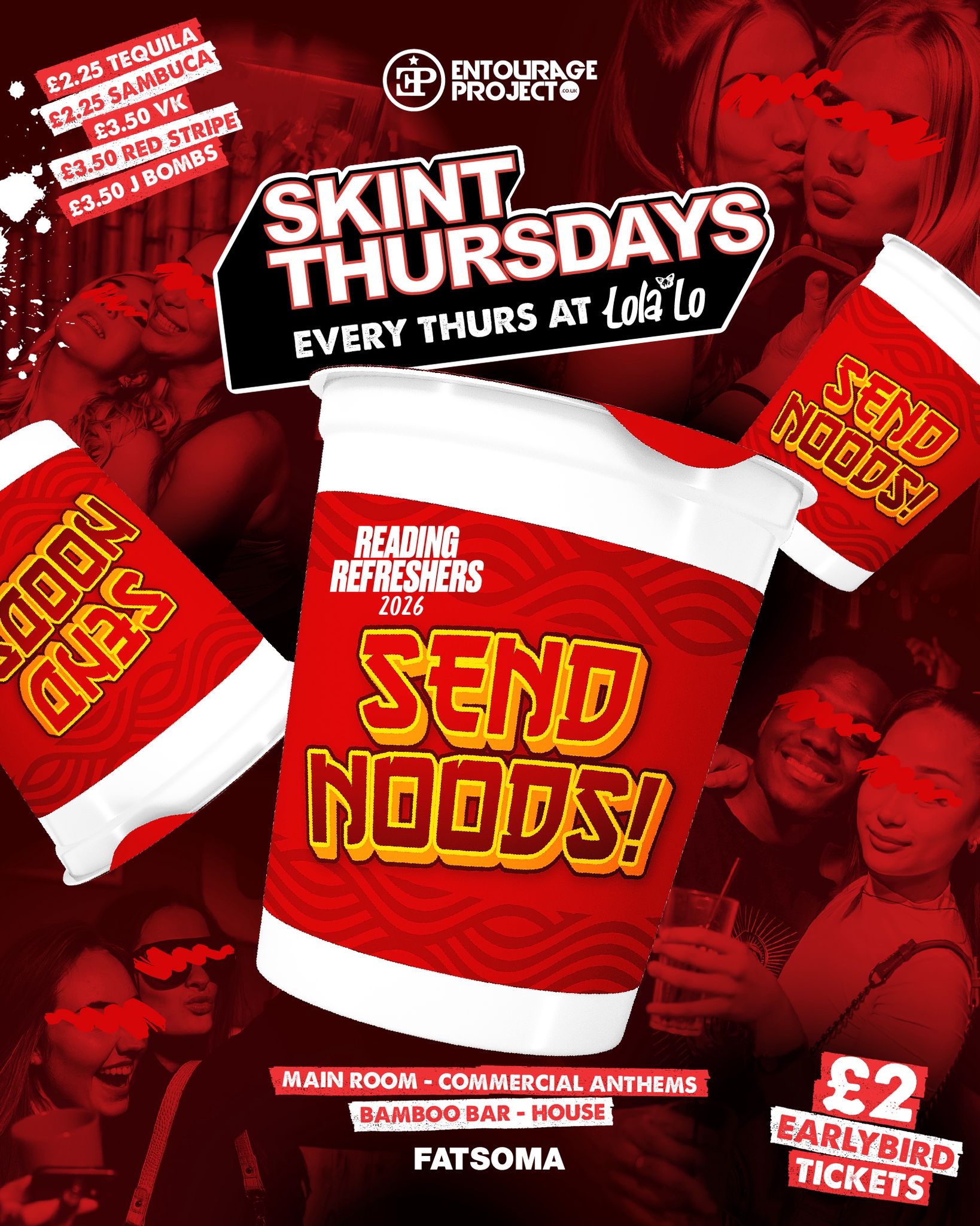 SKINT THURSDAYS – SEND NOODS 🍜❤️ (PART OF REFRESHERS WRISTBAND)