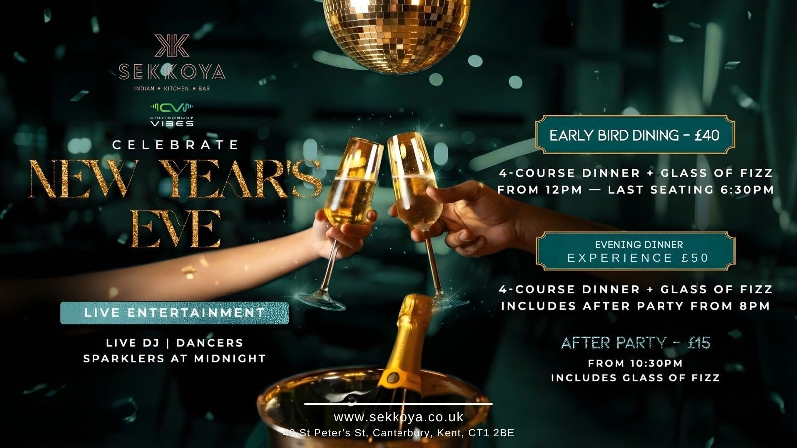 New Year’s Eve Party @ SEKKOYA Restaurant