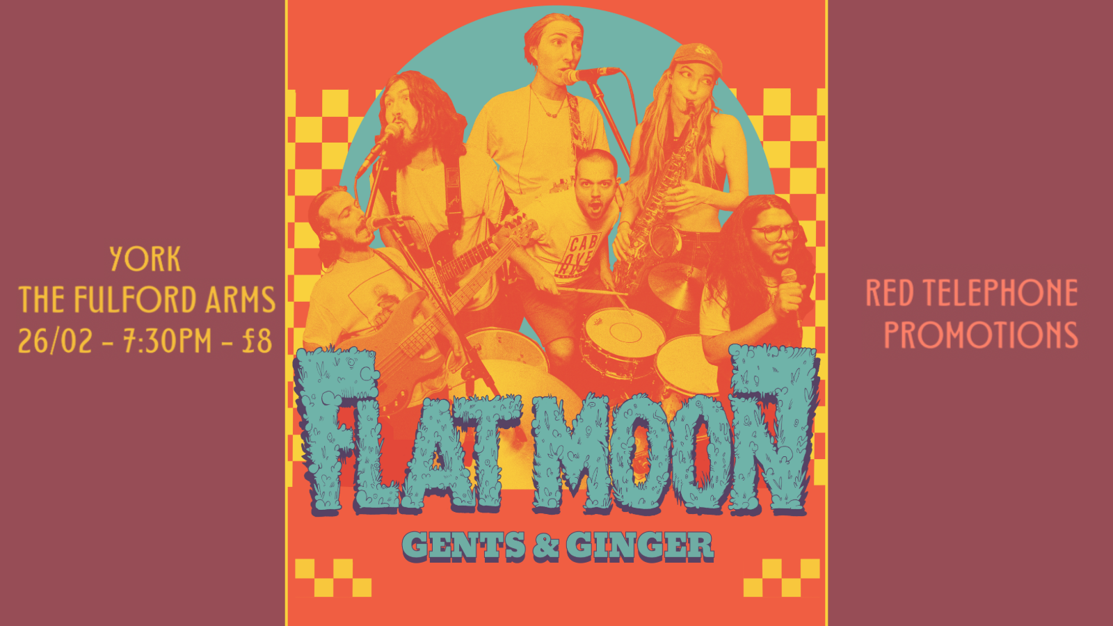 SOLD OUT – Flat Moon (Album Launch!) + Gents & Ginger + No Cameo