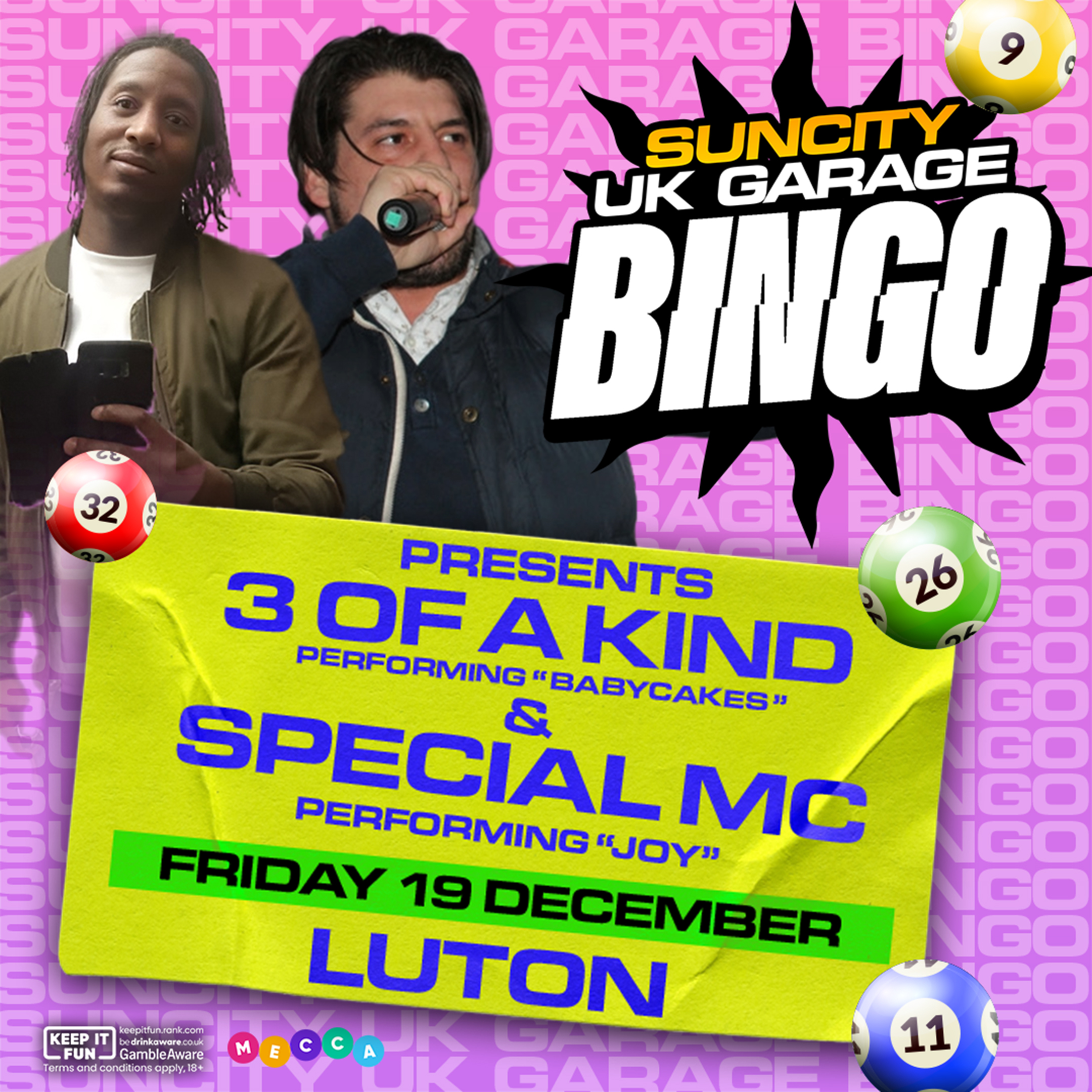 UK GARAGE BINGO in Luton | BABY CAKES LIVE & SPECIAL MC ‘JOY’ PA