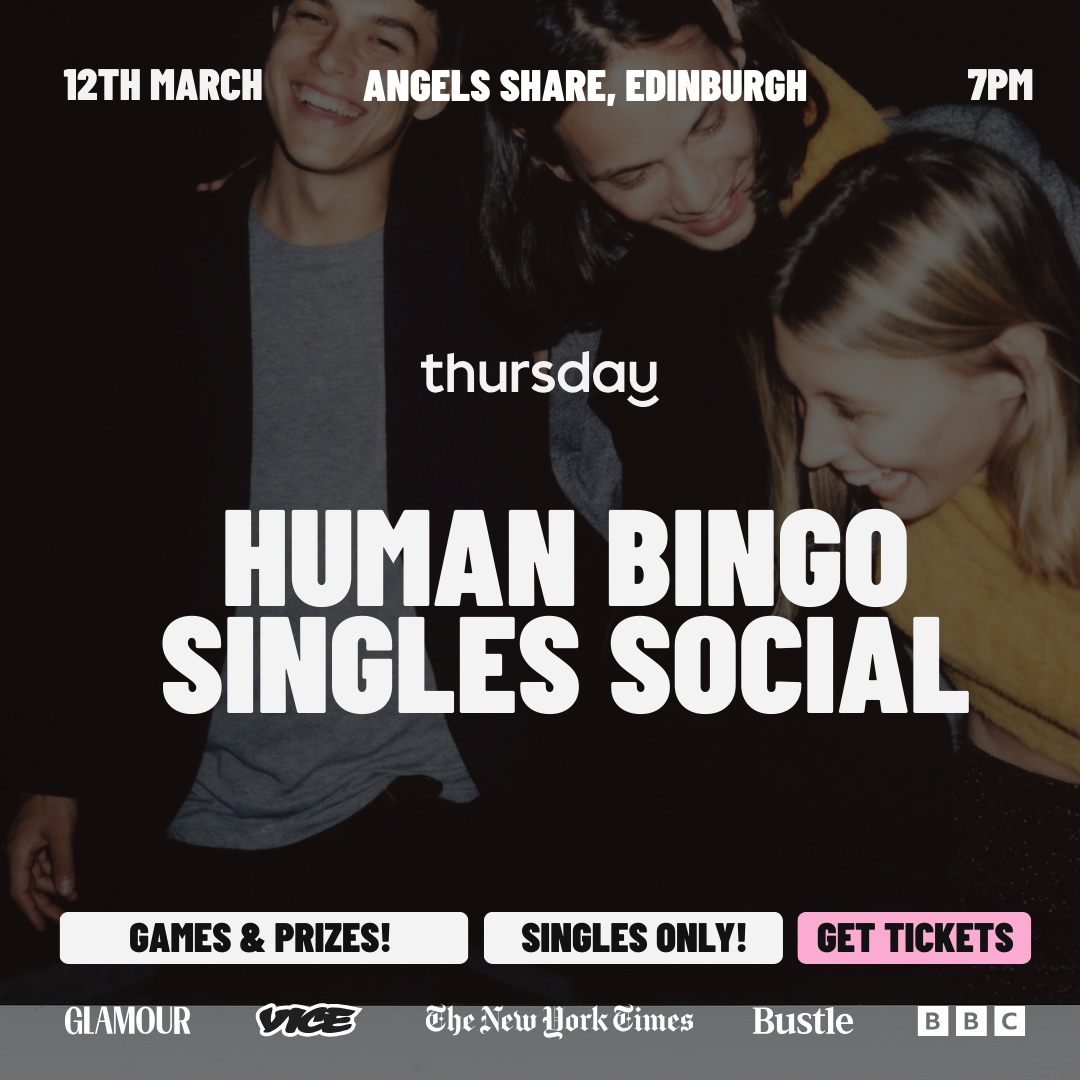 Thursday | Angel Share HUMAN BINGO!| Edinburgh