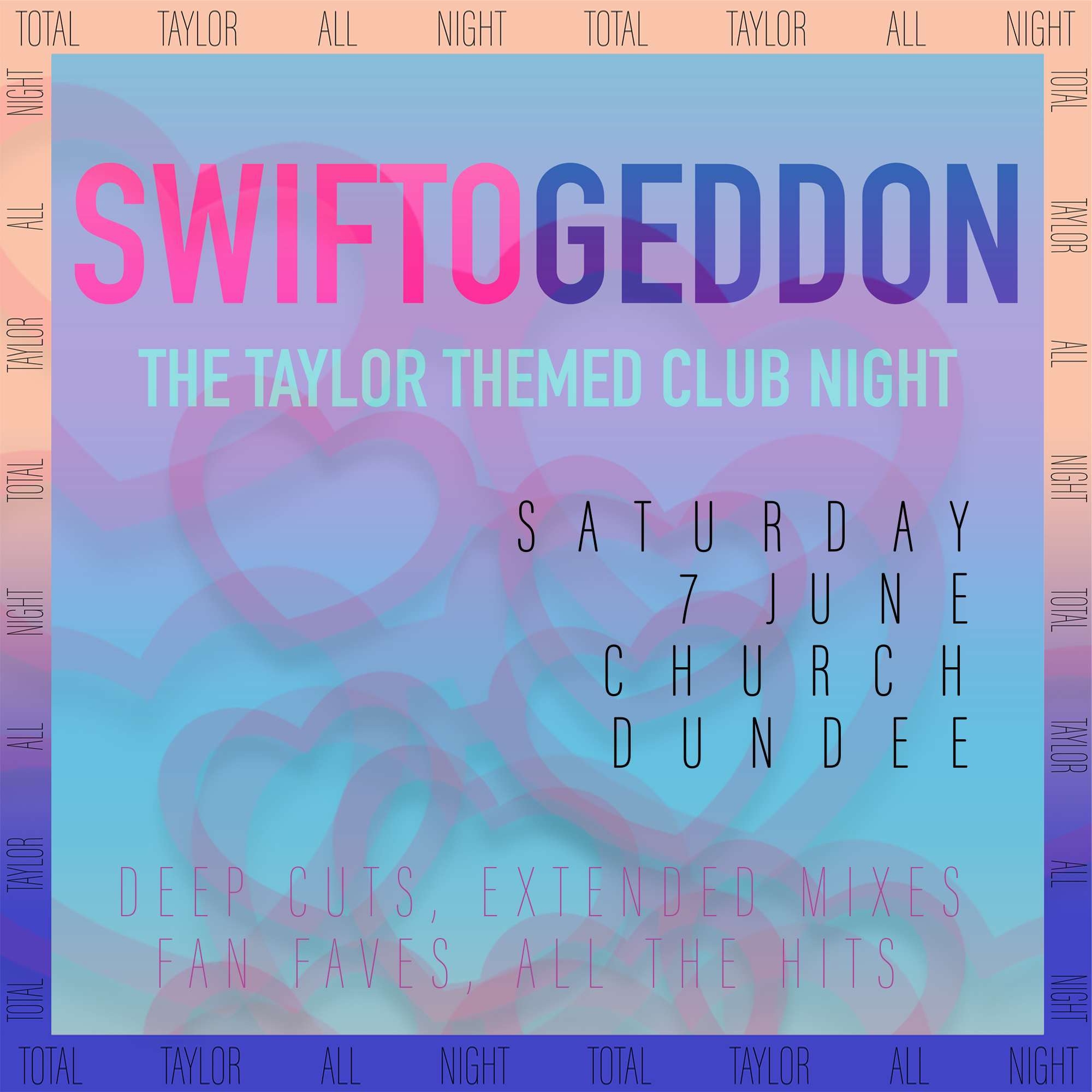 Swiftogeddon – The Taylor Themed Club Night RESCHEDULED