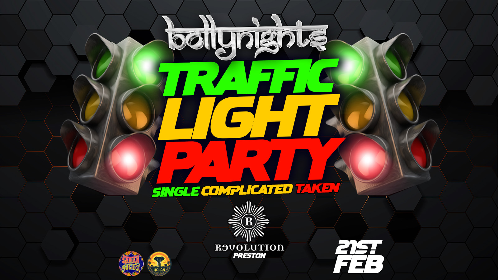 Bollynights Preston – Traffic Light Party 🚦| Friday 21st February | Revolution