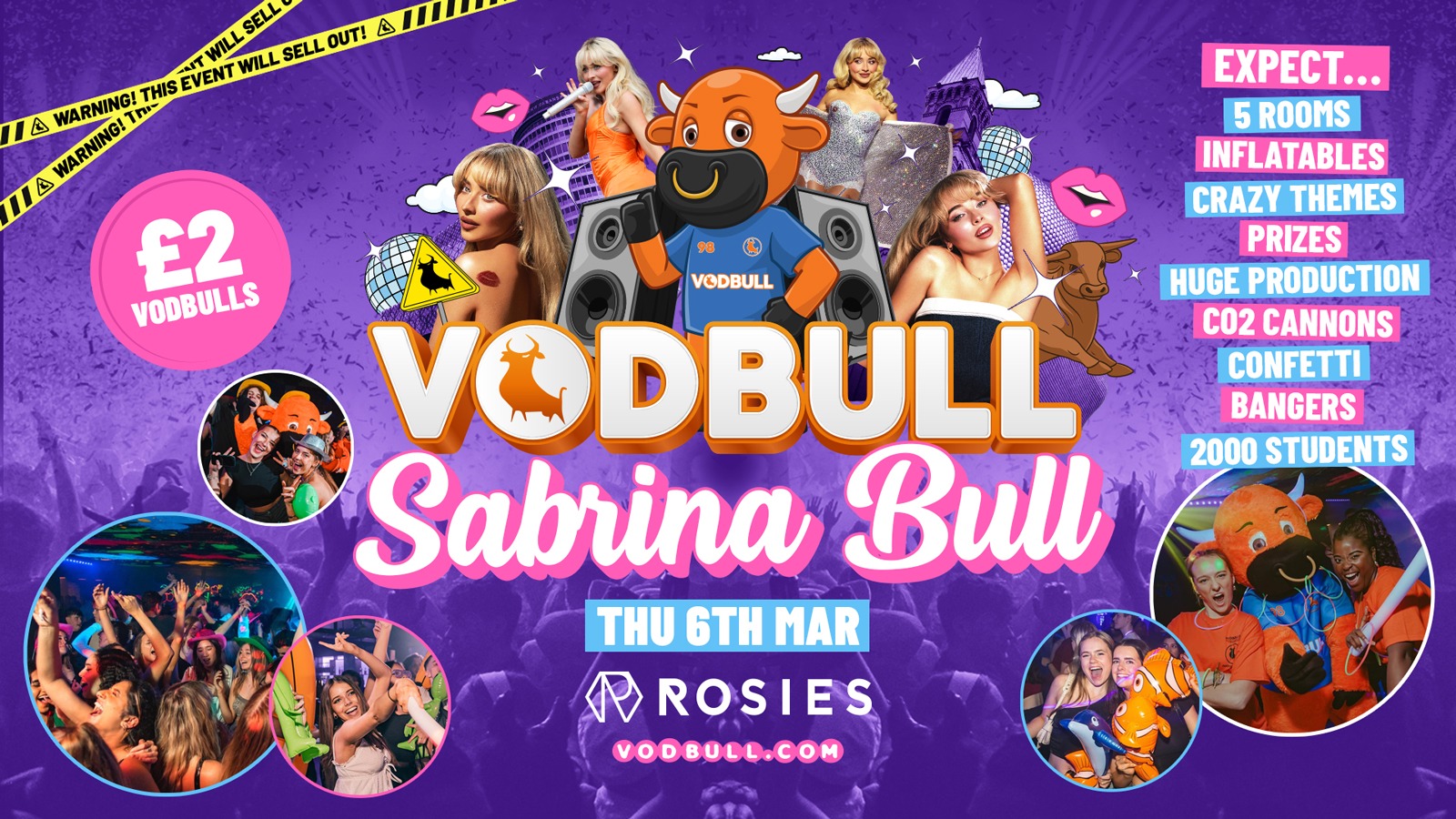 🧡 VODBULL SABRINA BULL [FINAL TIX] at ROSIES!! 06/03