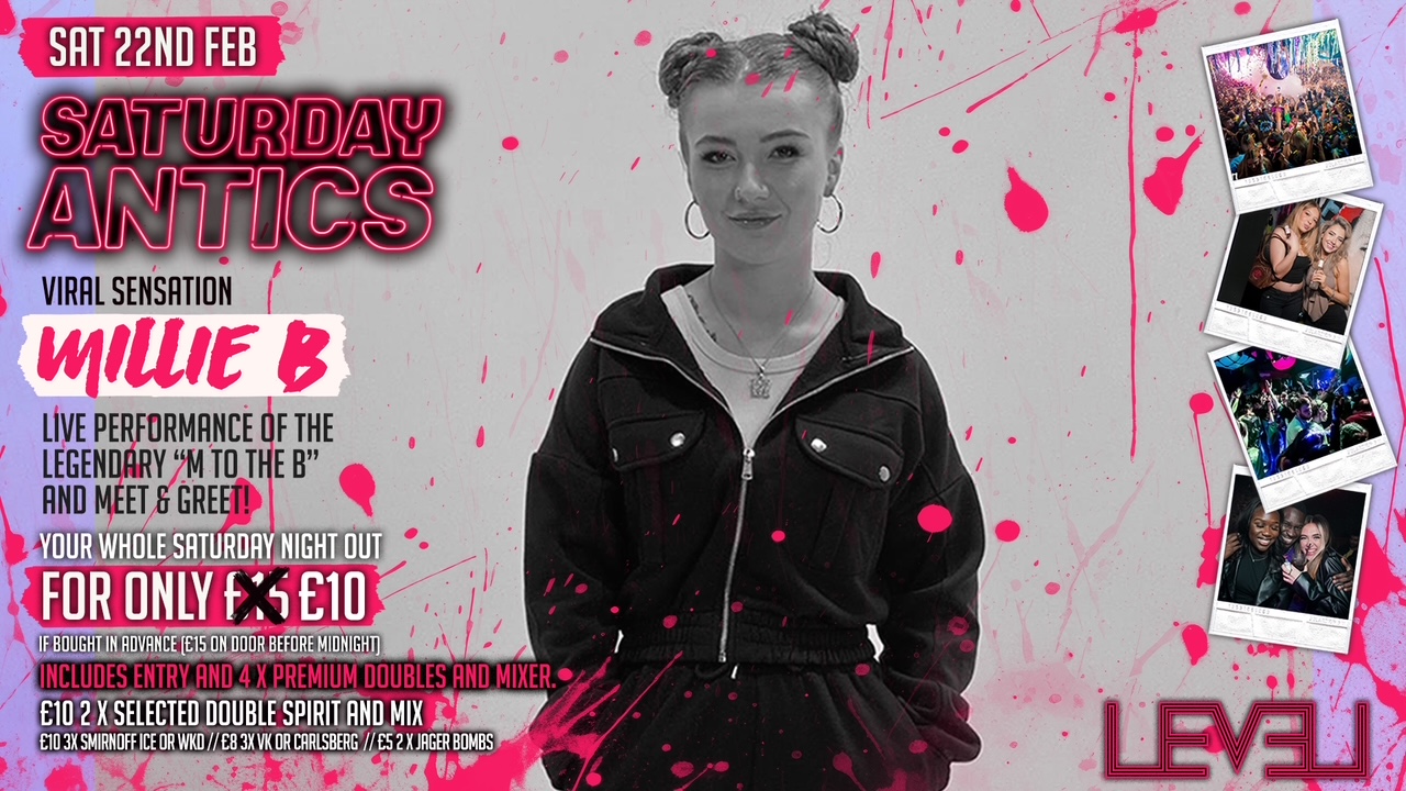 SATURDAY ANTICS – Millie B Live P.A