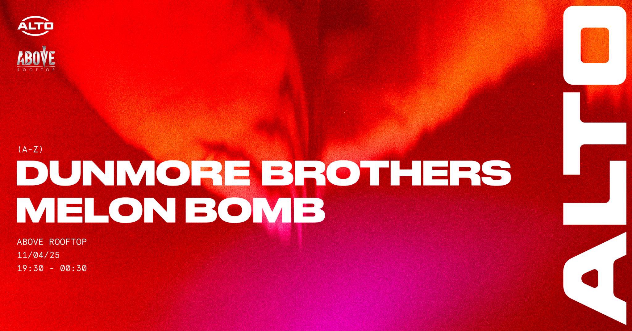 ALTO presents Dunmore Brothers & Melon Bomb | 11.04.25 | ABOVE Newcastle