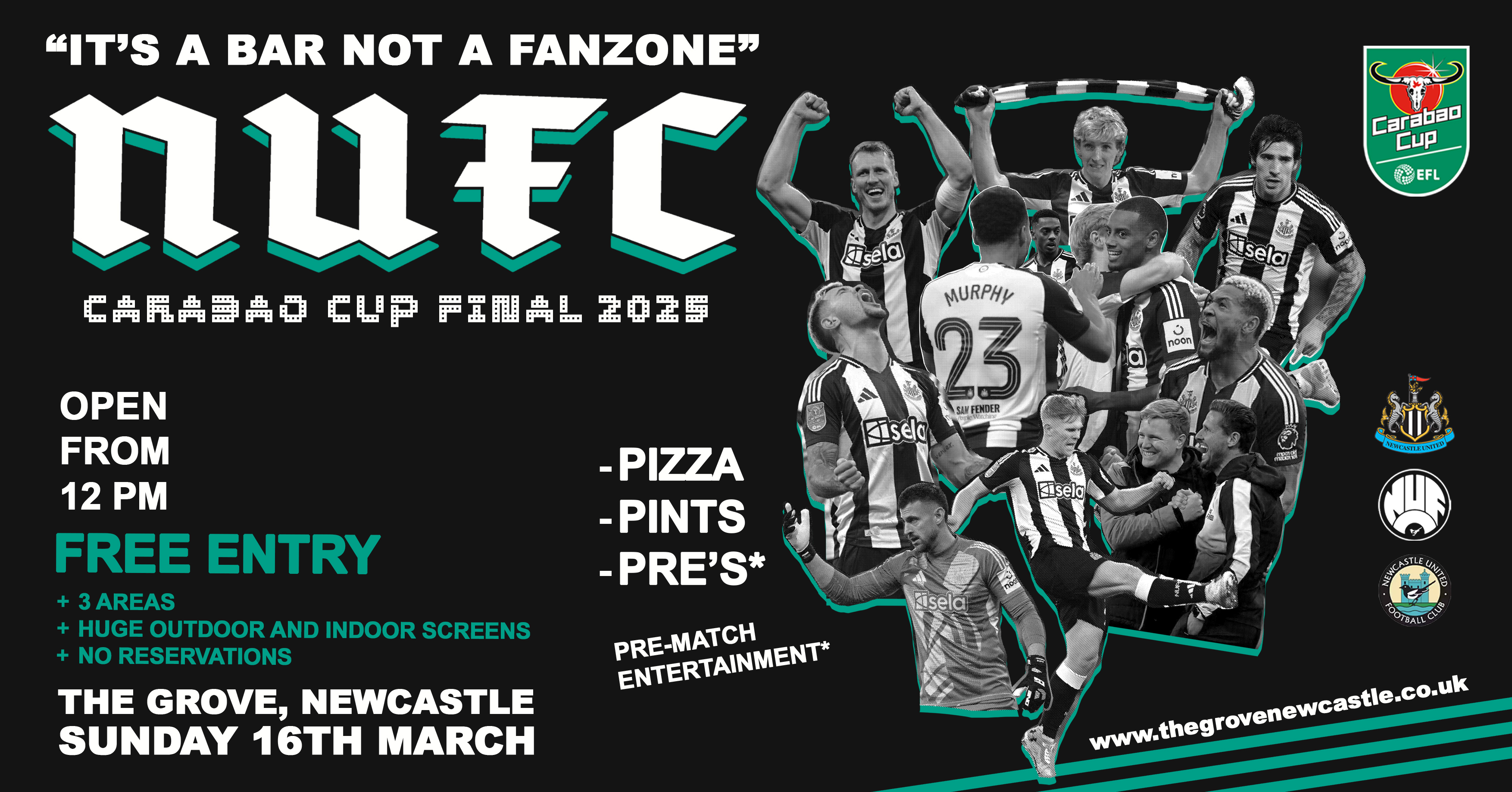FREE ENTRY – Newcastle vs Liverpool – Carabao Cup Final