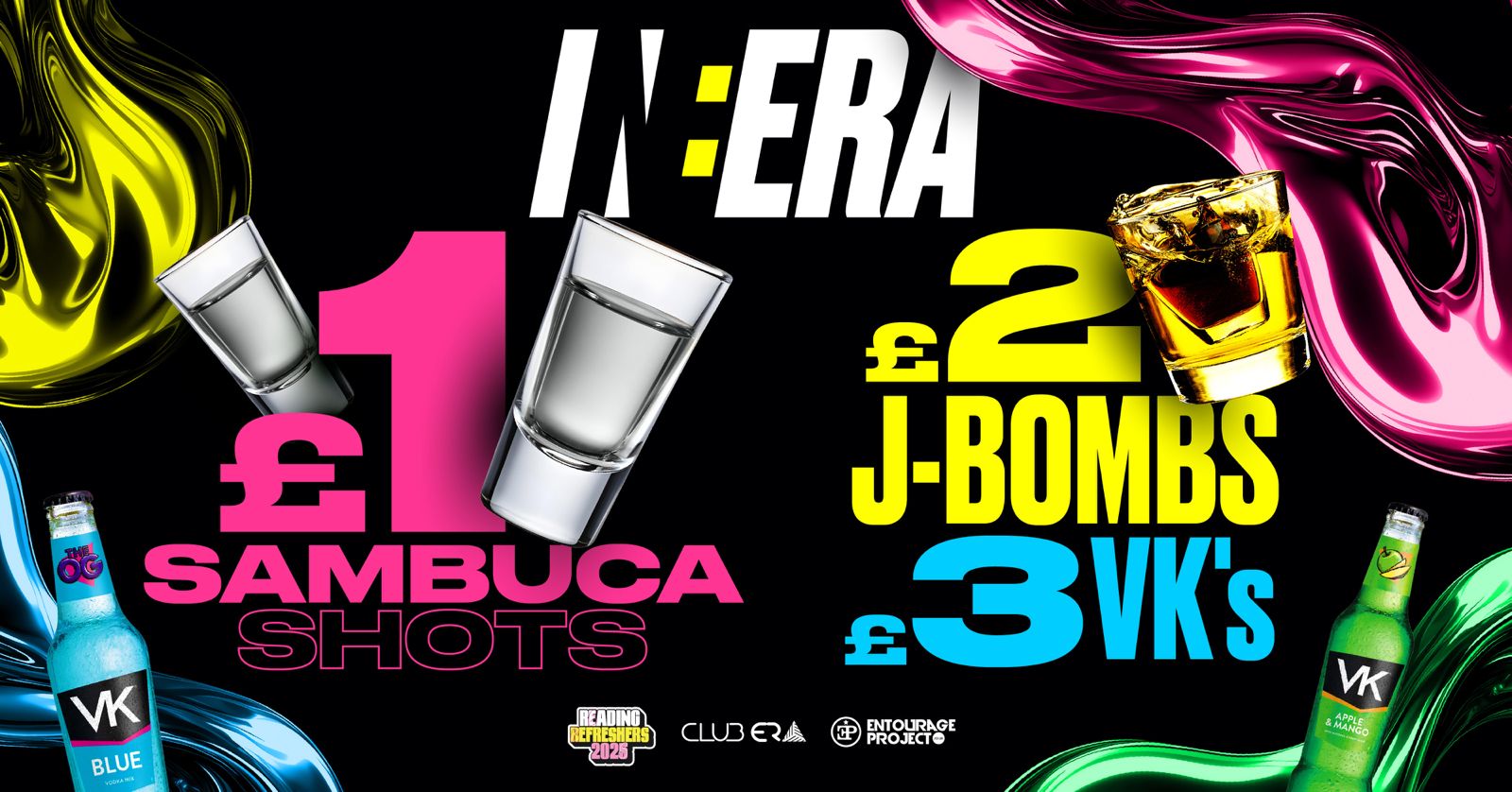 IN:ERA PRESENTS: DRINKS FROM £1 🍹