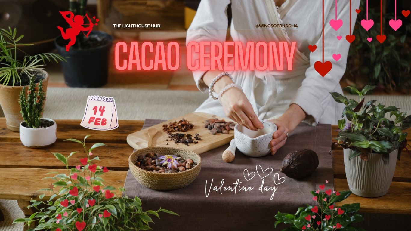 Sacred Blue Lotus Cacao Ceremony Valentines Special (Friday 14th February) @ The Lighthouse Hub
