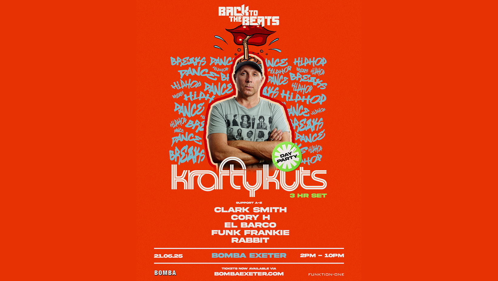 KRAFTY KUTS – 3 Hour Set + Day Party – Deeper Connections Terrace – Sat 21 June – Bomba – Exeter