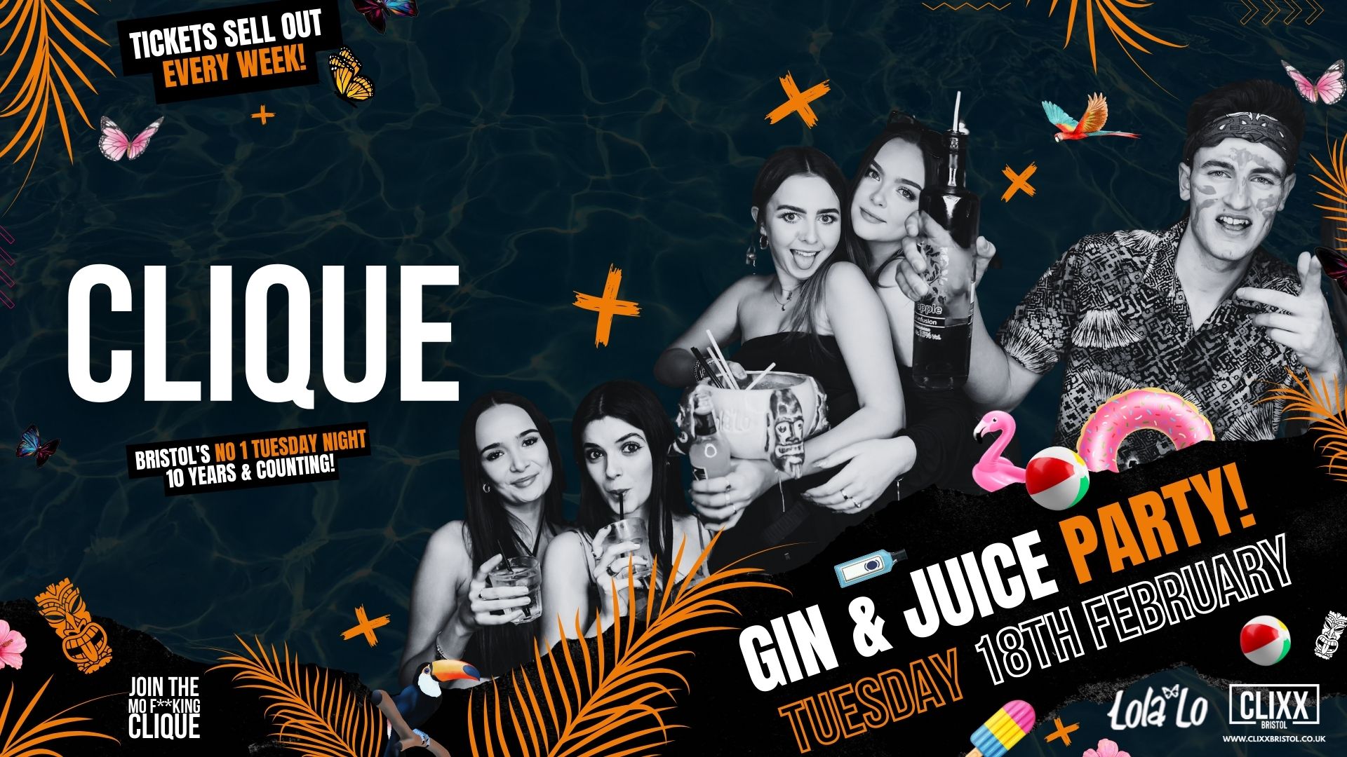 CLIQUE | Gin & Juice Party 🔥 Join The Mo F**king Clique