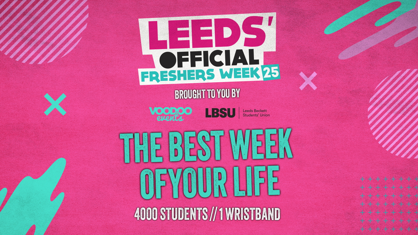 Leeds’ Official Freshers Wristband 2025