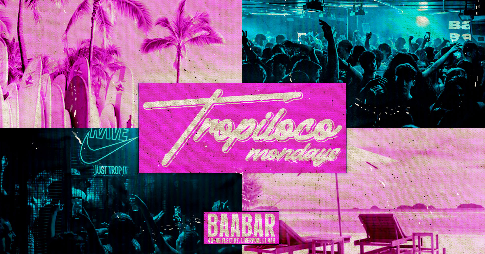 🪩🌴 TROPILOCO MONDAYS – FINAL ONE OF TERM! 🌴🪩 £1 ENTRY &  £2.50 DOUBLES PRE 12AM