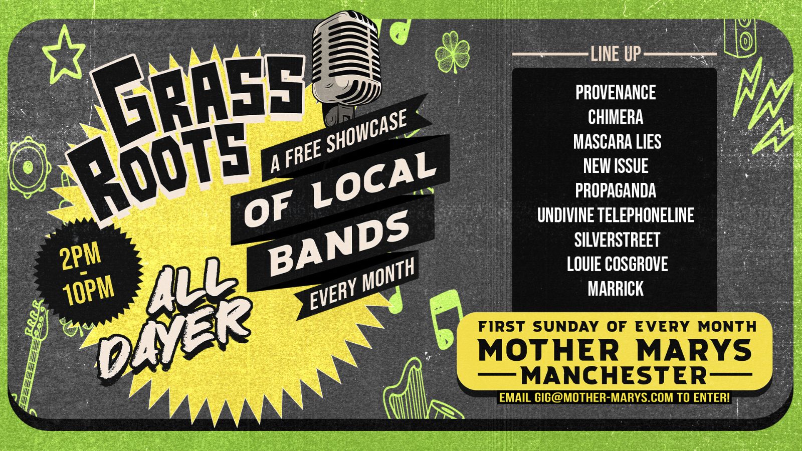 GRASSROOTS ALL DAYER: FREE ENTRY SHOWCASE