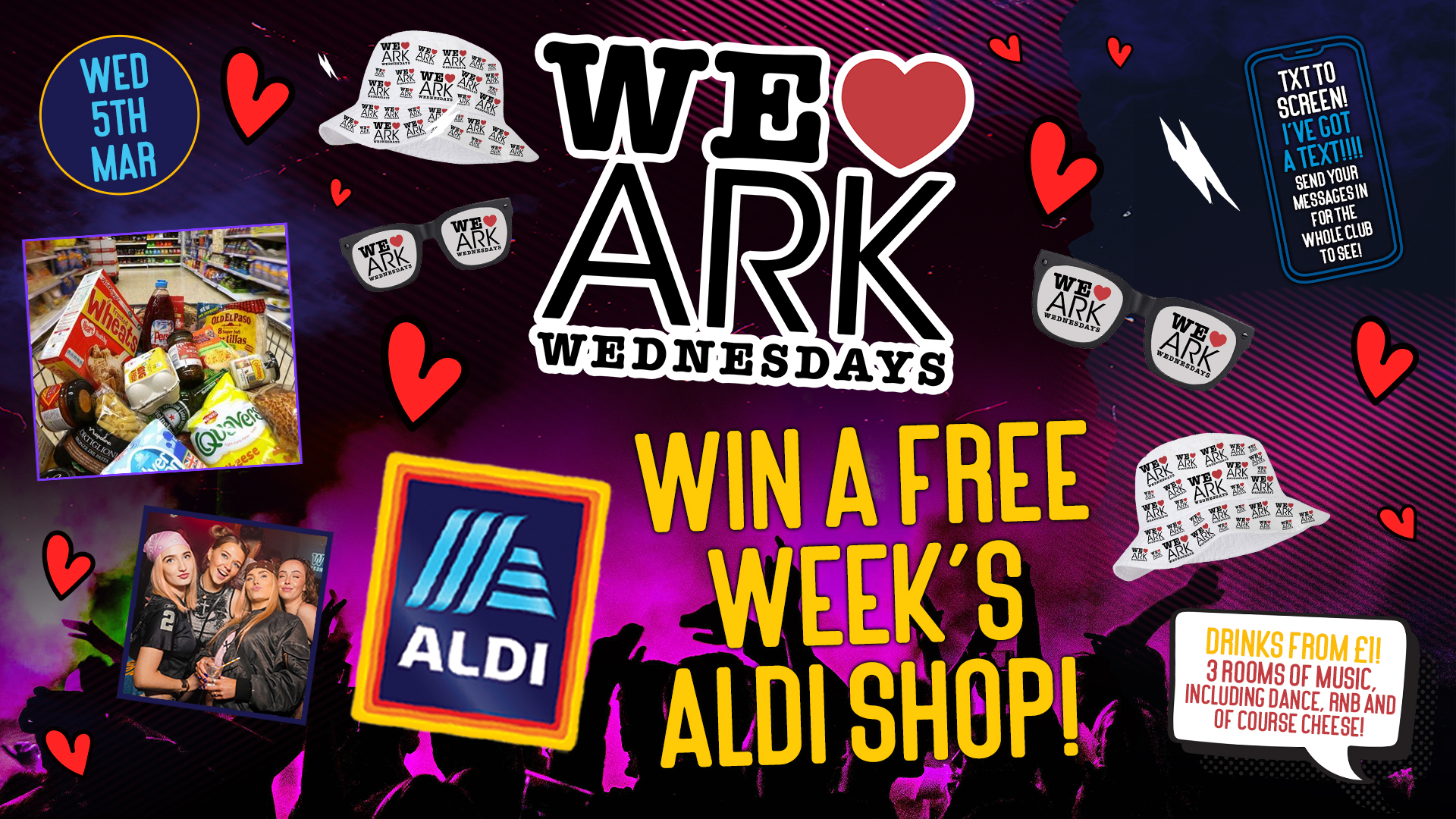 WE LOVE ❤️ WEDNESDAYS : WIN A WEEK’S ALDI SHOP! – £2.50 DOUBLES before midnight! ❣️
