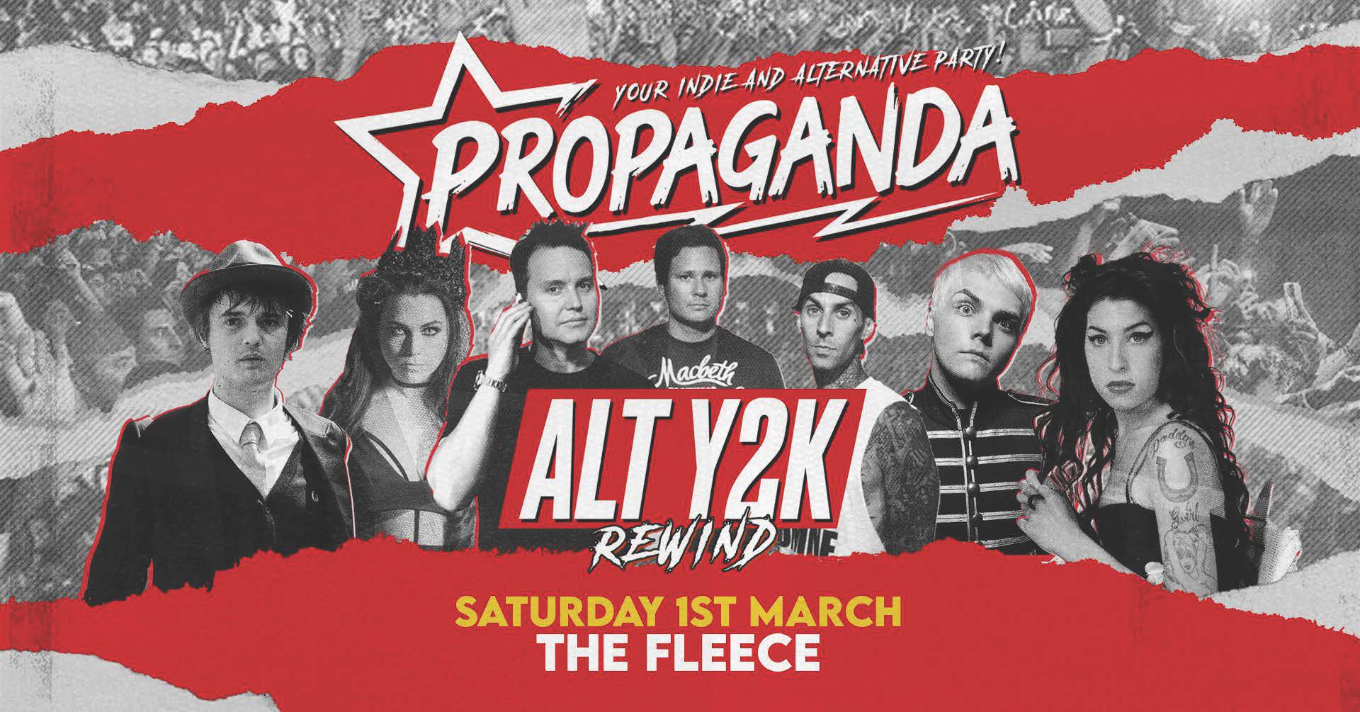 This Saturday – Propaganda Bristol – Alt Y2K Rewind!