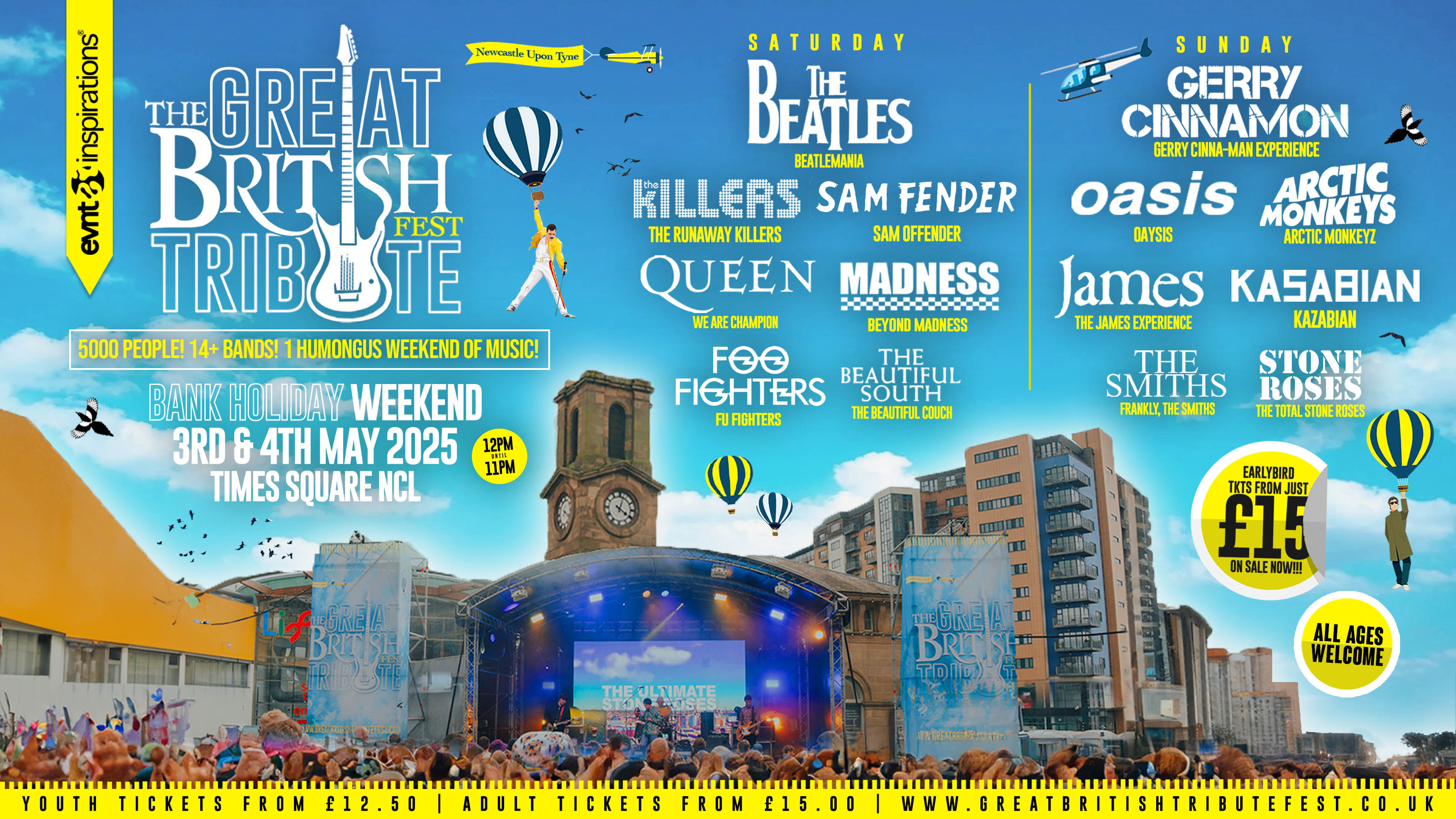 Great British Tribute Fest 2025 – Newcastle Upon Tyne