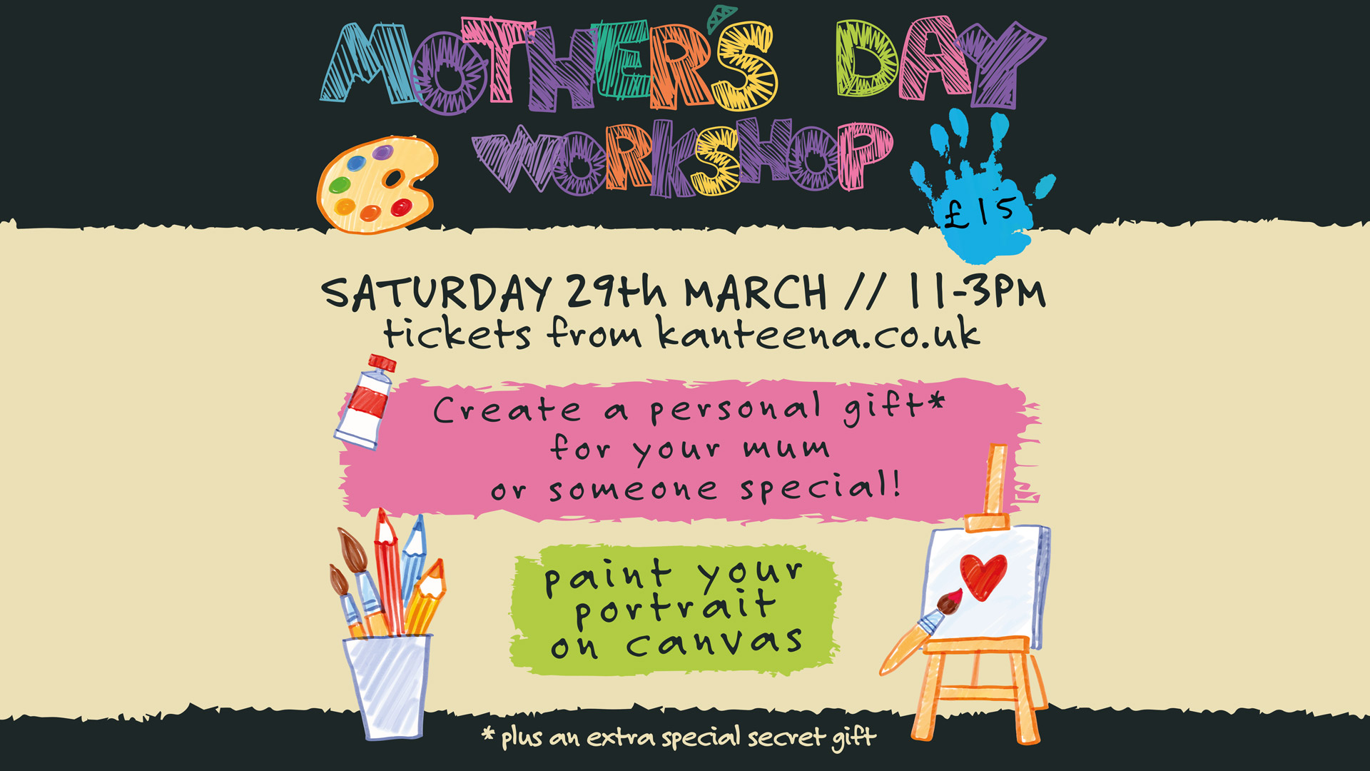 Mothers Day Gift Workshop: Paint Your Portrait!