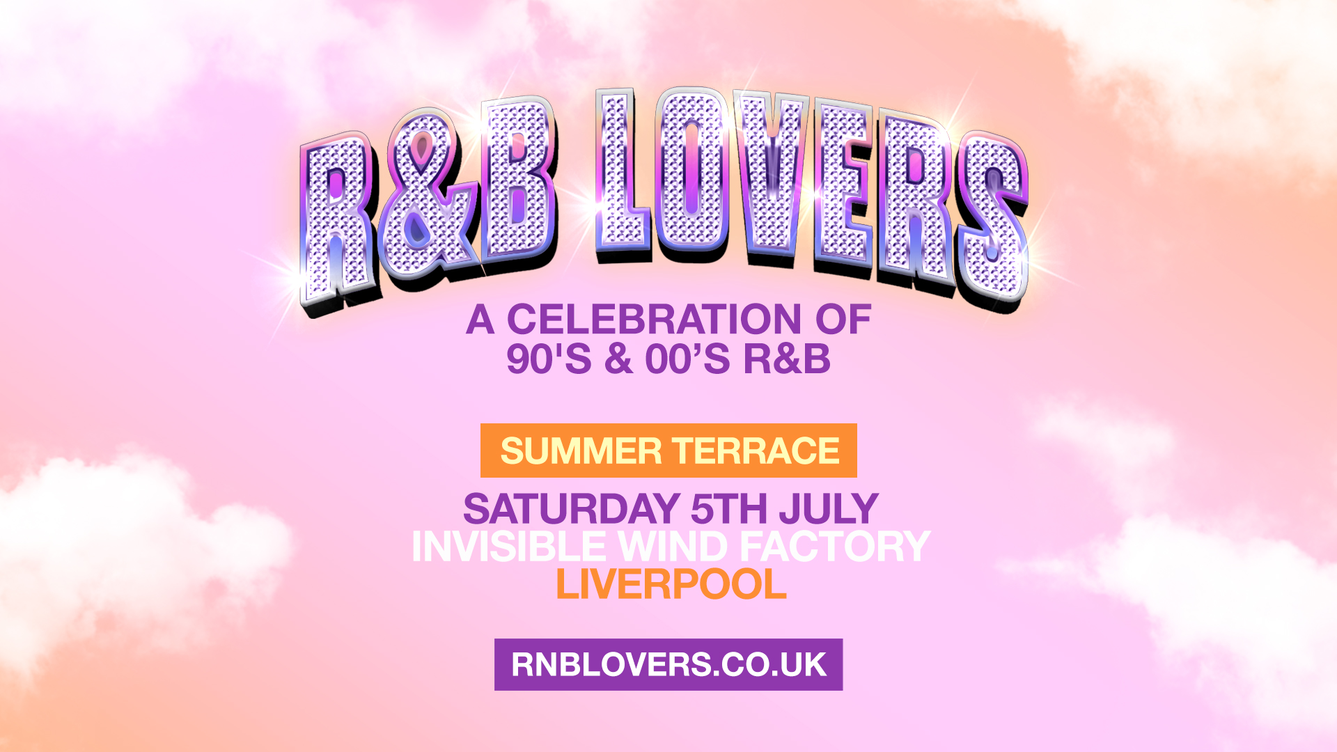 R&B Indoor / Outdoor Terrace Party – Saturday 5th July – Invisible Wind Factory [FINAL 20 TICKETS!]