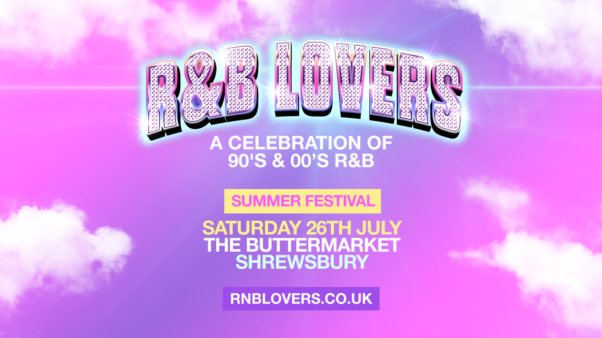 R&B Lovers – Saturday 26th July – The Buttermarket [TICKETS SELLING FAST!]