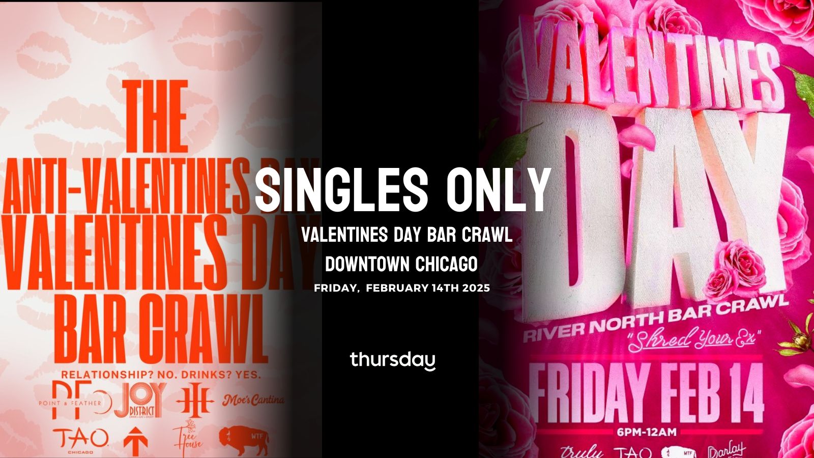 Friday | Anti Valentines Day – Bar Crawl | Yours Truly
