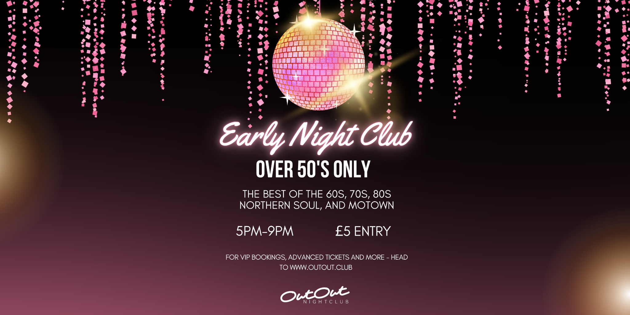 Early Night Club – Over 50’s Club